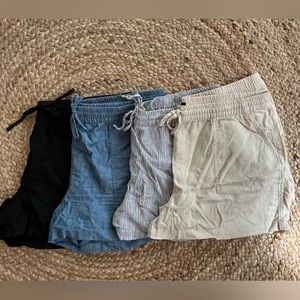 NWT & NWOT XL JCrew Women’s Linen-blend Shorts, 4 pack